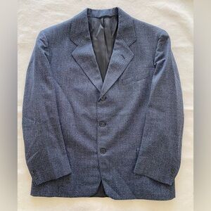 1930s Union Made Strictly Custom Tailoring Dark Grey Men's Blazer Mob Clean Cut